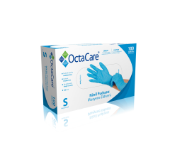 Eldiven Nitril Mavi Octacare 100'lü Small