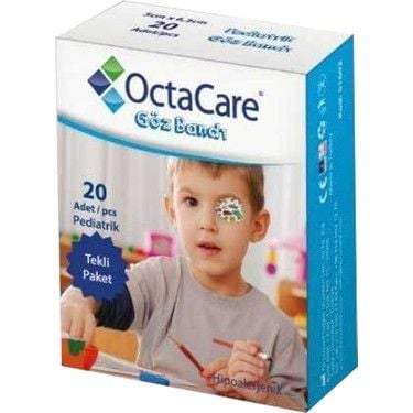Göz Kapama Bandı Octacare Pediatrik Erkek 20 li
