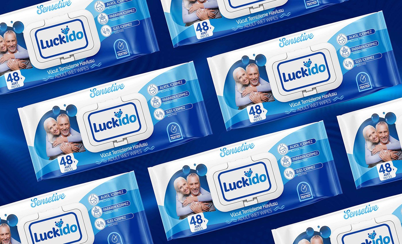 Havlu Vücut Temizleme Luckido 48 li