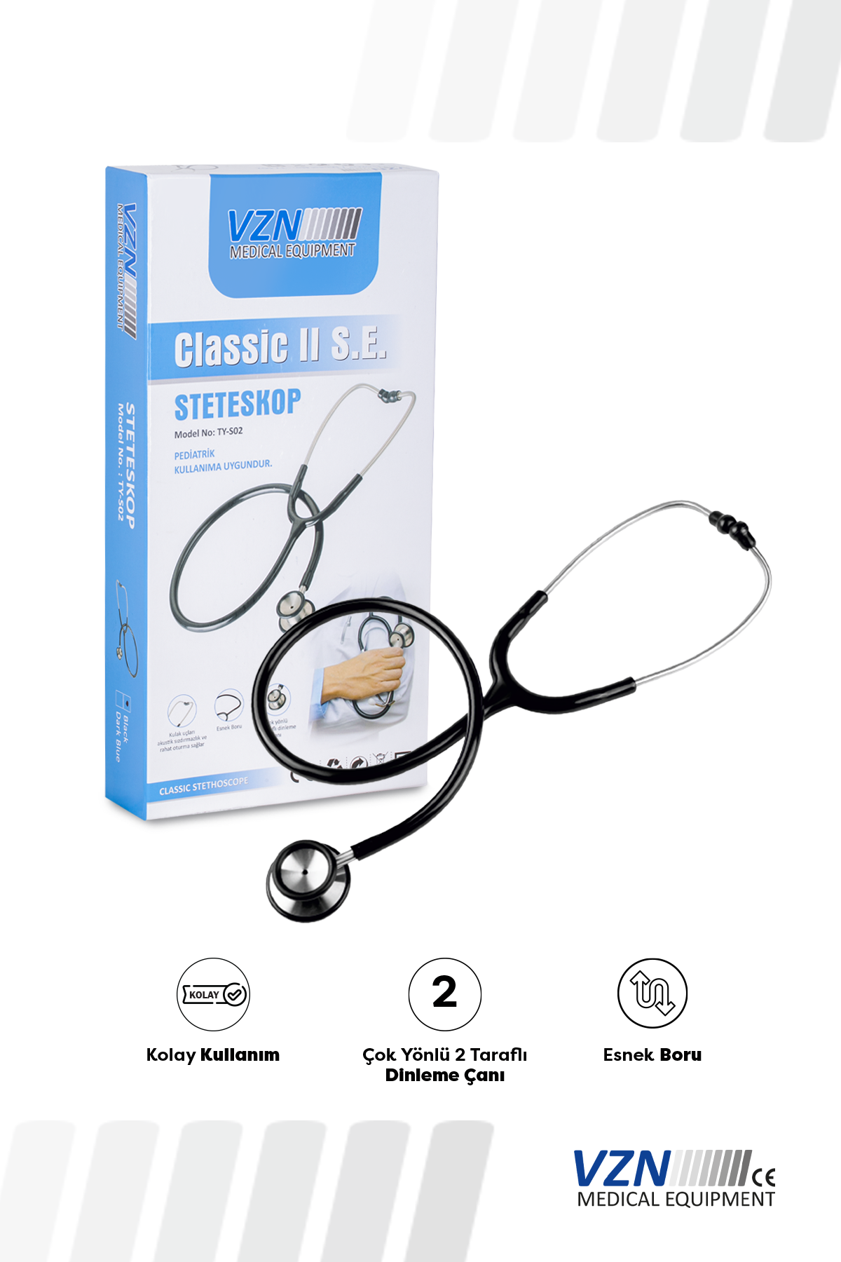 Steteskop VZN TY-S01 Çift Taraflı Steteskop