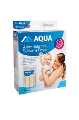Süt Saklama Poşeti Aqua 20 li