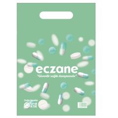Poşet Eczane El Geçme 22*32 Kapsüllü 220 li