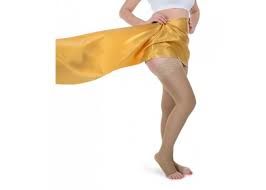 Varis Çorabı Diz Üstü Açık Burun Düşük Basınç Class1  Bluewell