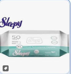 Vücut Temizleme Havlusu Sleepy 50 li