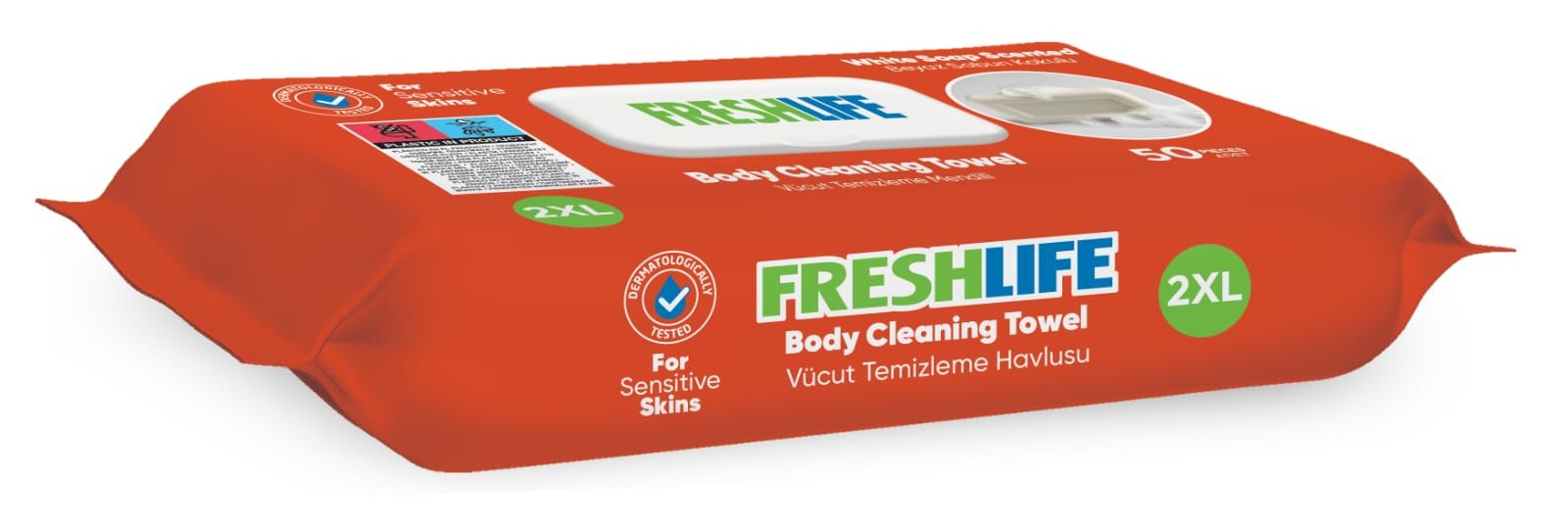 Vücut Temizleme Havlusu Freshlife 50 li
