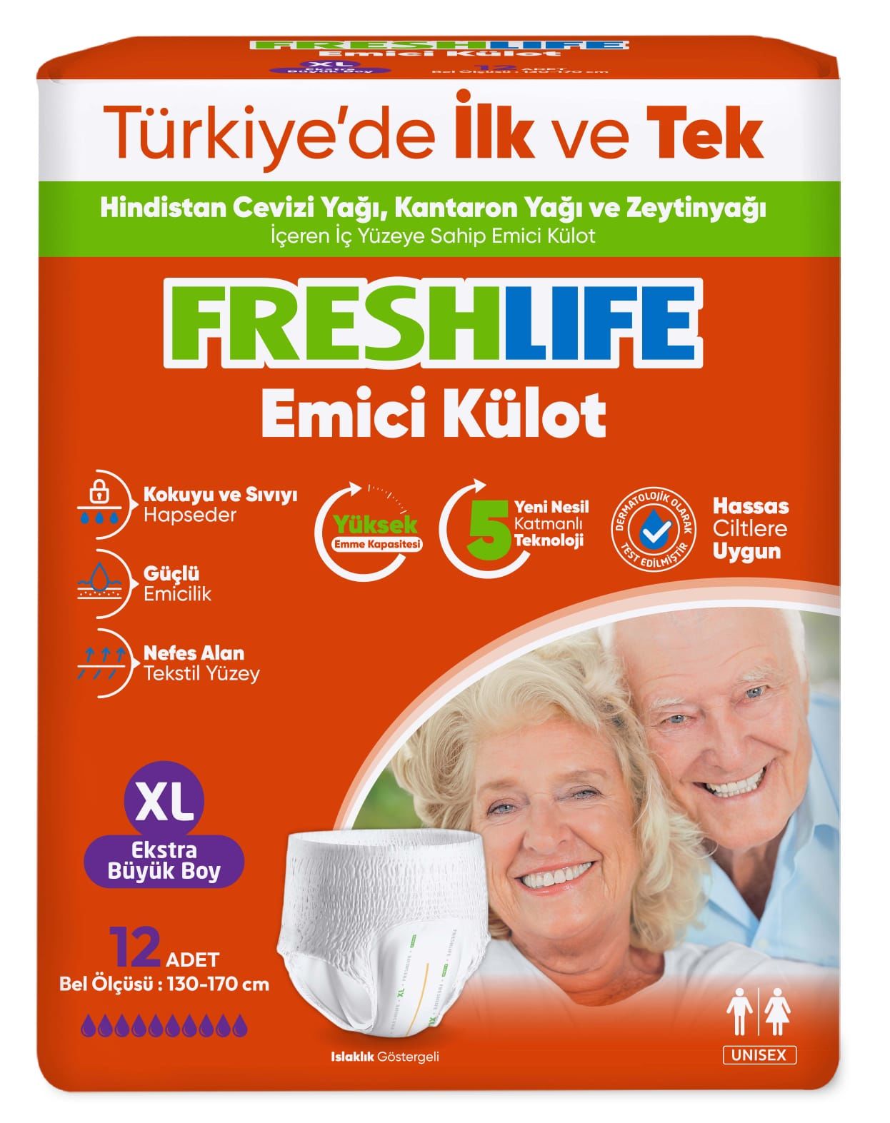 Hasta Alt bezi Freshlife Külotlu Eco 12'li Xlarge