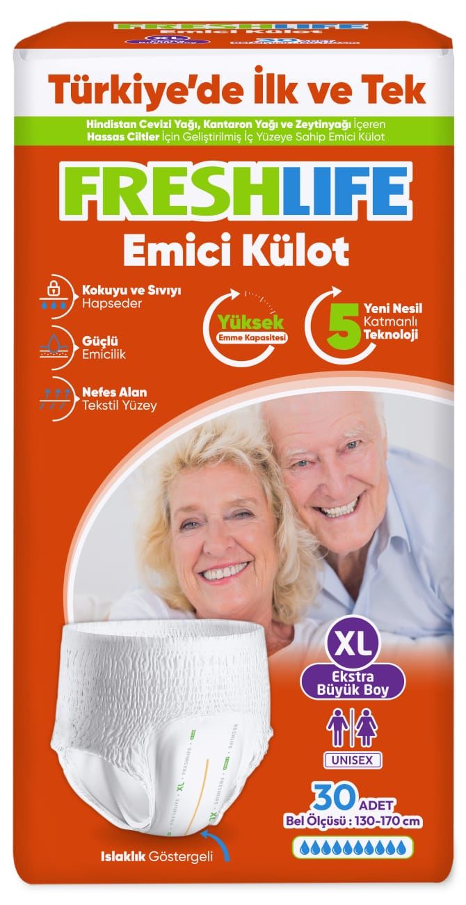 Hasta Alt bezi Freshlife Külotlu 30'lu Xlarge