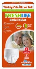 Hasta Alt bezi Freshlife Külotlu 30'lu Large