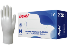 Eldiven Beybi Latex Pudralı 100 lü M