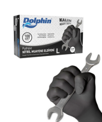 Eldiven Dolpin Nitril Siyah 100 lü L