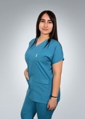 Formed Likralı Kumaş Kadın Petrol Mavisi Doktor Hemşire Forması