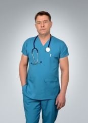 Formed Likralı Kumaş Erkek Petrol Mavisi Doktor Hemşire Forması