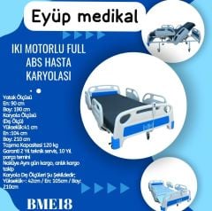 Hasta Karyolası Çift Motorlu Full Abs