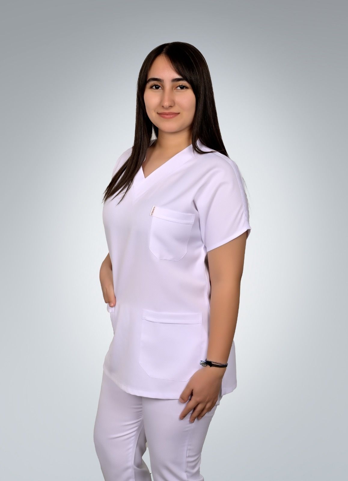 Formed Gabardin Kumaş Unisex Beyaz Üst