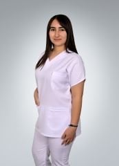 Formed Gabardin Kumaş Unisex Beyaz Üst