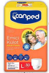 Hasta Alt Bezi Canped Külotlu 30'lu Large