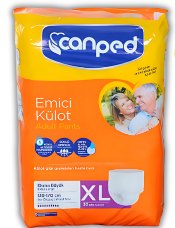 Hasta Alt Bezi Canped Külotlu 30'lu Xlarge