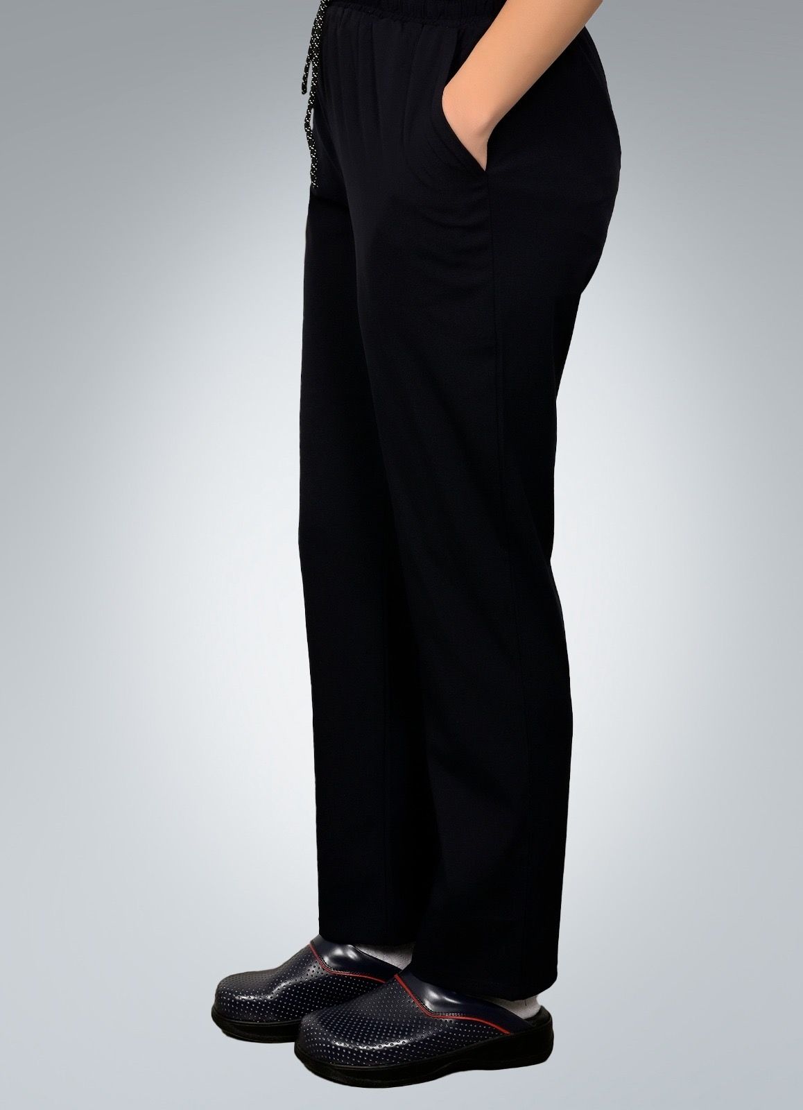 Formed Likralı Kumaş Unisex Siyah Pantolon