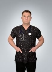 Formed Likralı Kumaş Unisex Geometri Desenli Üst