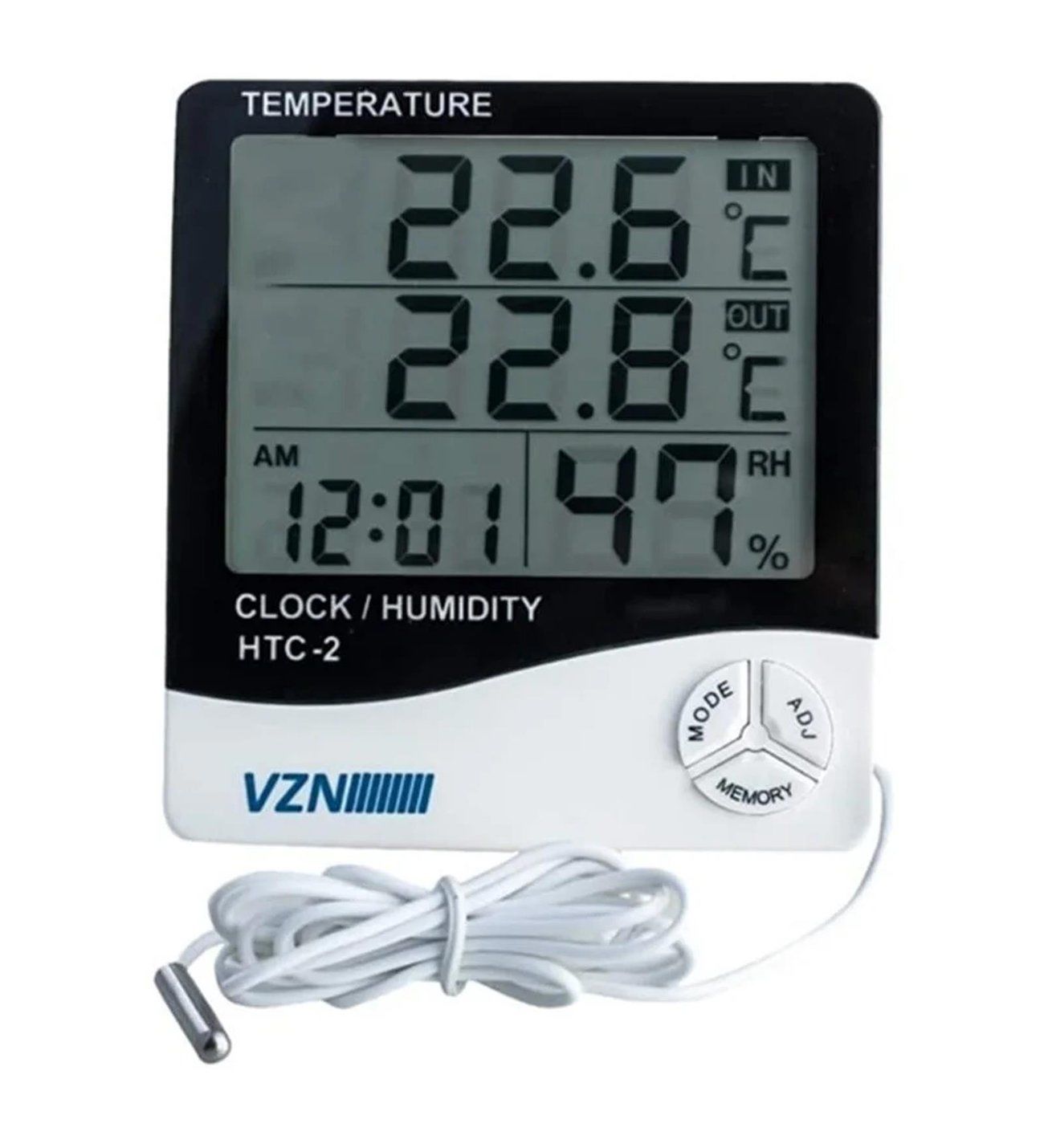Isı ve Nem Ölçer Vzn HTC-2